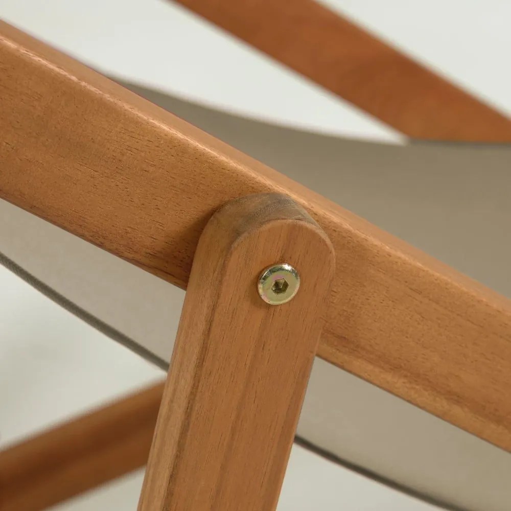 Adredna sötétzöld akácfa összecsukható strand szék - Kave Home