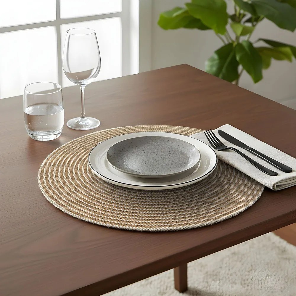 Textil tányéralátét ø 38 cm Othello – douceur d'intérieur