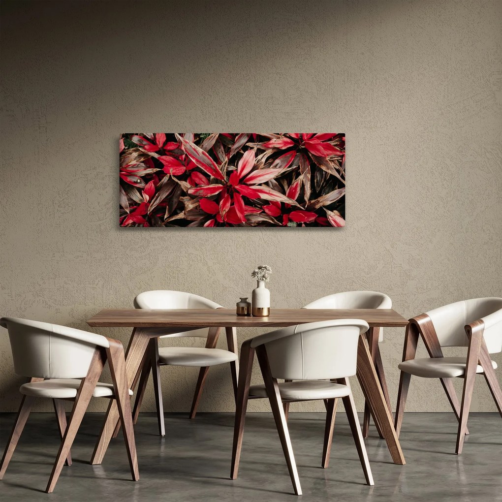 Piros szirmok képe (120x50 cm)