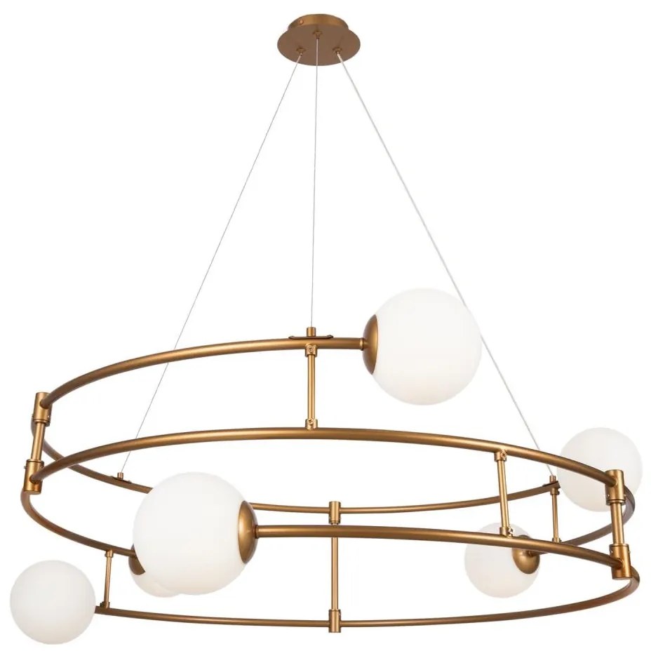 Maytoni MOD317PL-06G - Csillár zsinóron BALANCE 6xG9/40W/230V réz