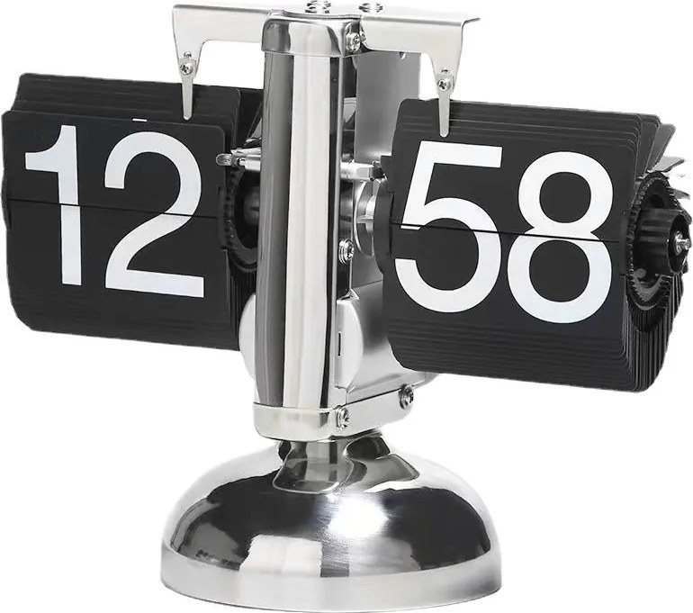 Flip-flop Óra Retro Mechanikus Vintage Elemes Acél Ajándék