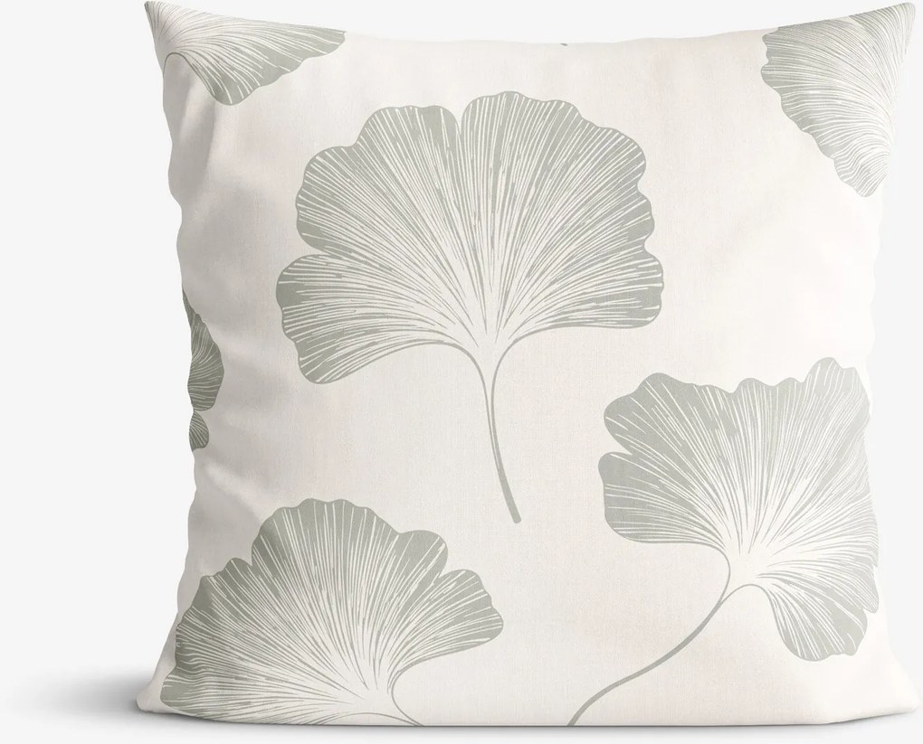 Goldea pamut párnahuzat - ginkgo levelek 45 x 45 cm