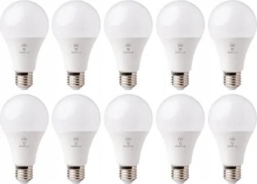 10 db-os Led izzó szett A60 E27 15W Hideg fehér