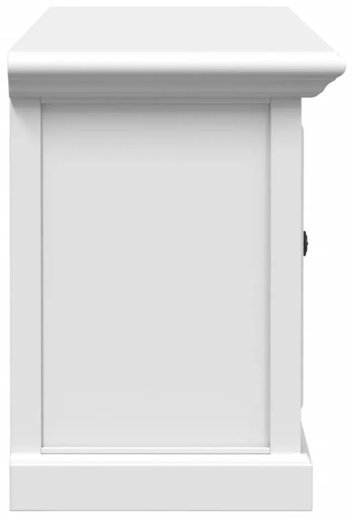 fehér szerelt fa TV-szekrény 110 x 30 x 41 cm