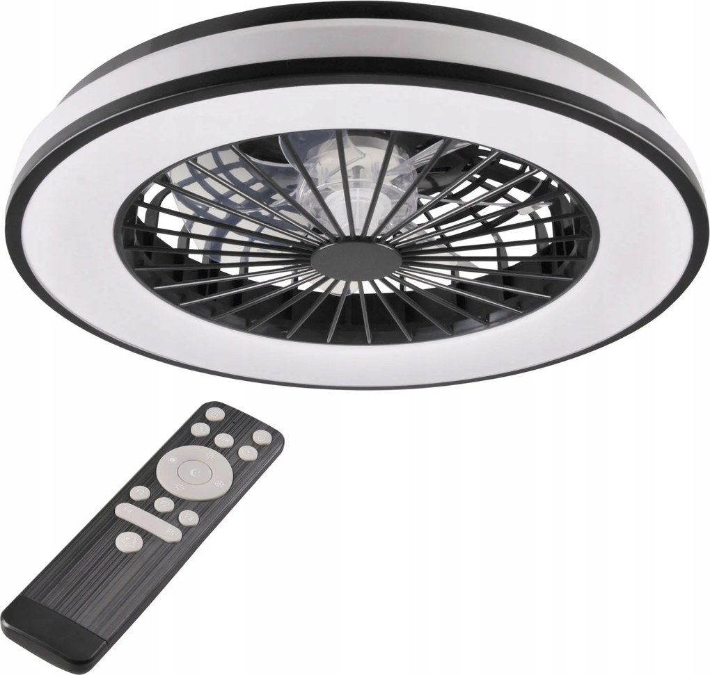 Led Plafon Lámpa Ventilátorral 48W Cct Szabályozható Kenya Goldlux
