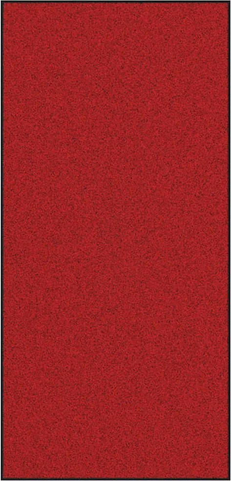 vidaXL Ajtószőnyeg Piros és Fekete 120 x 250 cm Polipropilén és vinil