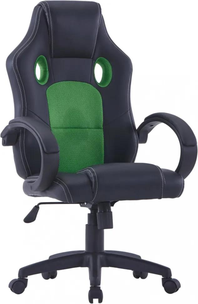 Zöld műbőr gamer-szék