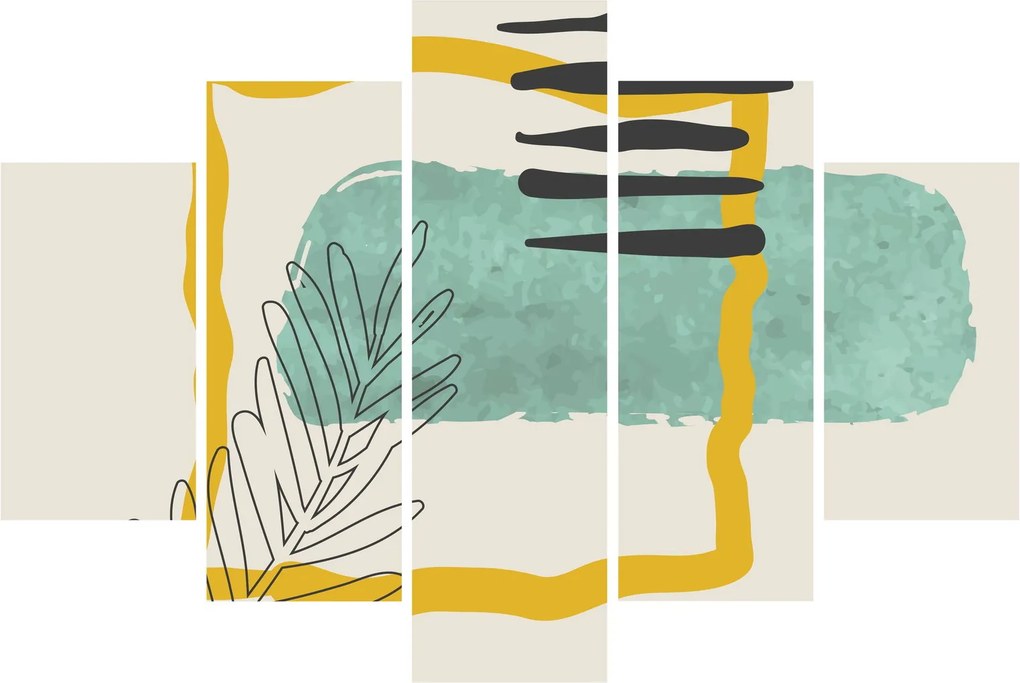 Kép - Absztrakt lapok N⁰2 (150x105 cm)