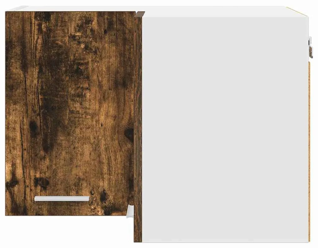 Függő szekrény Riga Füstölt tölgy és fehér 57 x 57 x 40 cm