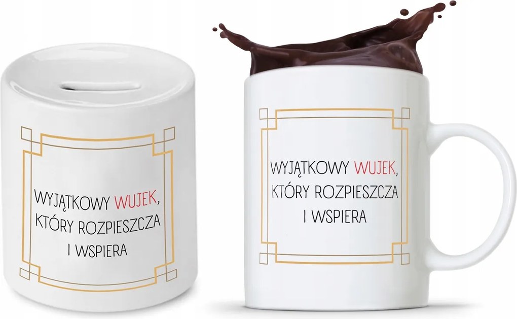 Bácsi Szett Ajándék Bögre Persely nyomott mintával