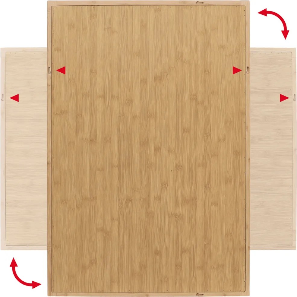 Falitükör, bambusz, natúr, AZR-B044