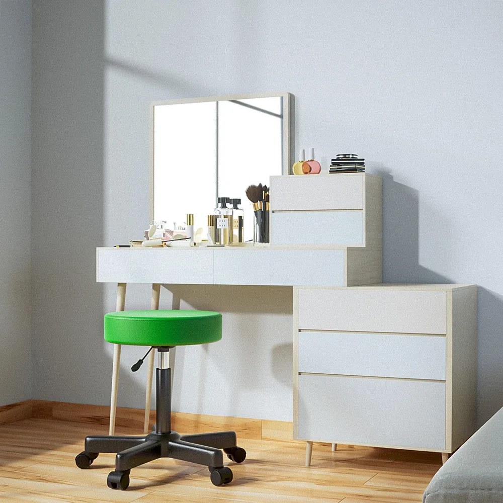 Casaria® Gurulós puff - zöld