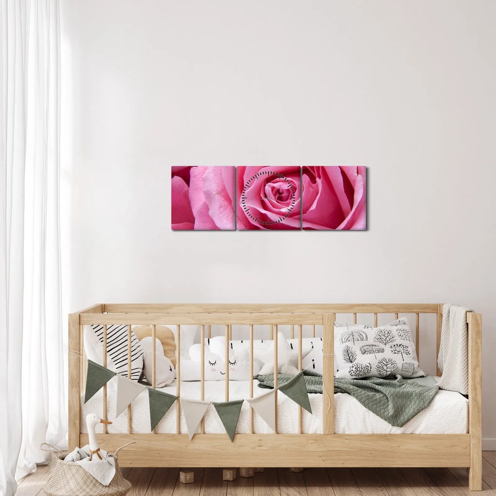 Rózsa képe (órával) (90x30 cm)