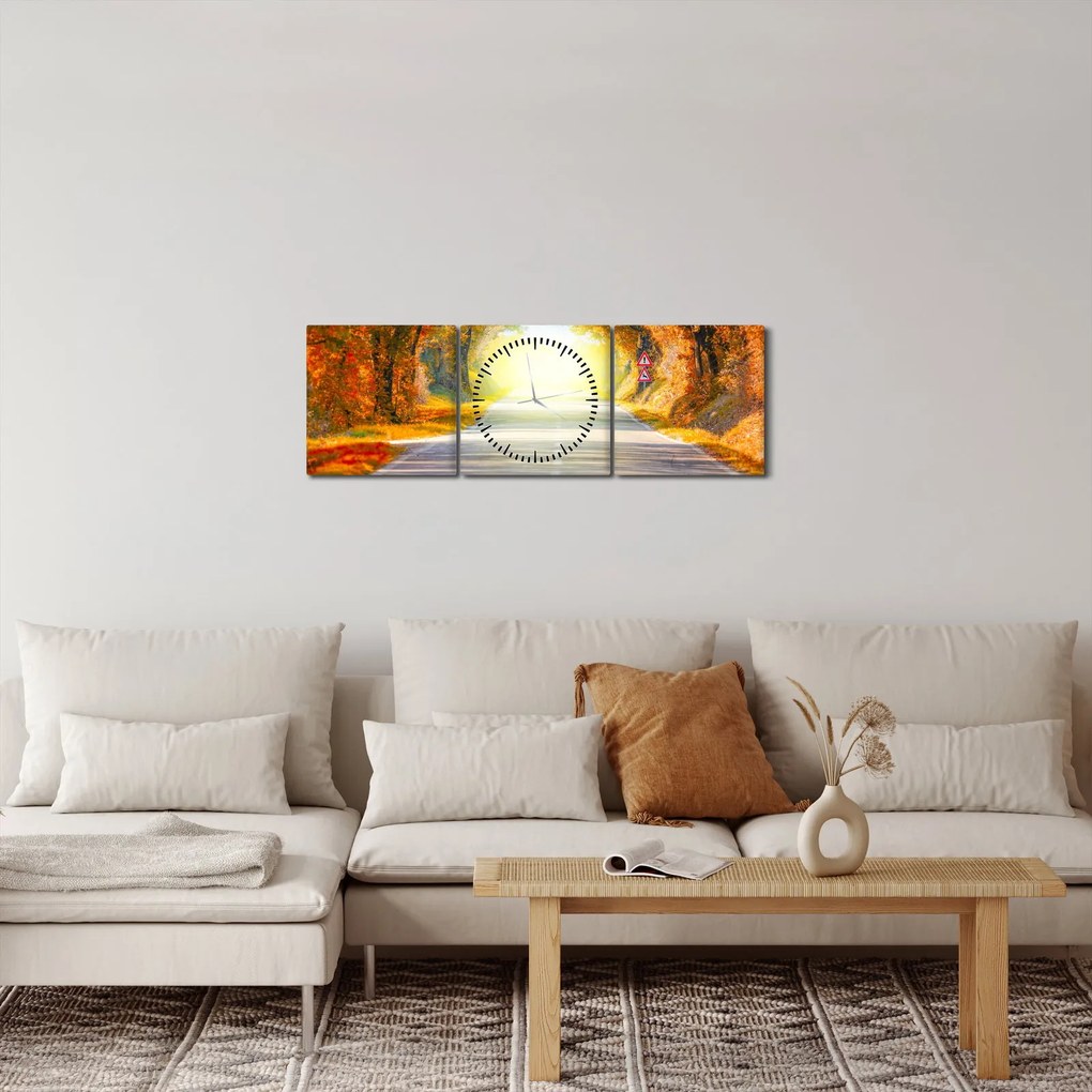 Kép - kapu a fák koronájából (órával) (90x30 cm)