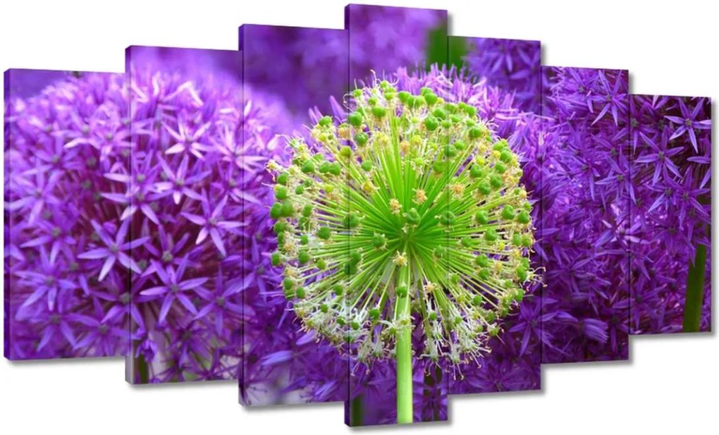 Vászonkép 140x80 Zöld virág