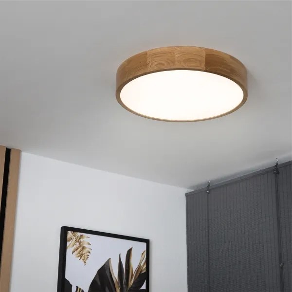 Brilagi - CARVALHO LED mennyezeti lámpatest LED/36W/230V, tölgy, átm. 47,5 cm