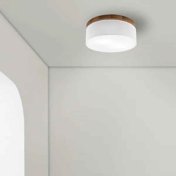 Brilagi - LED Mennyezeti lámpa BELLADONNA 2xE27/15W/230V átm. 40 cm fehér/tölgy cseresznye