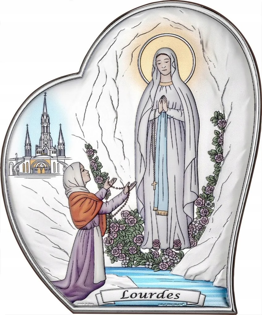 Lourdes-i Szűzanya kép SA0004/1C Gravírozás Ingyen!