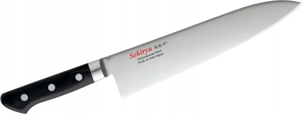 Szakácskés Sekiryu Kuroi Tori Chef 210 mm Acél műanyag