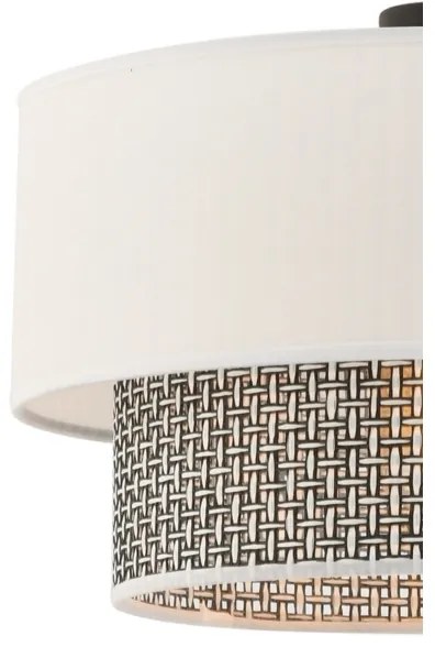 ECHO zsinóros függőlámpa 1xE27/60W/230V krémszínű/szürke