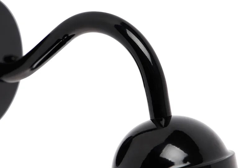 Modern kültéri fali lámpa fekete IP44 - Kansas