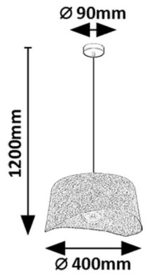 Rabalux 72189 - Csillár zsinóron FARELIA 1xE27/10W/230V