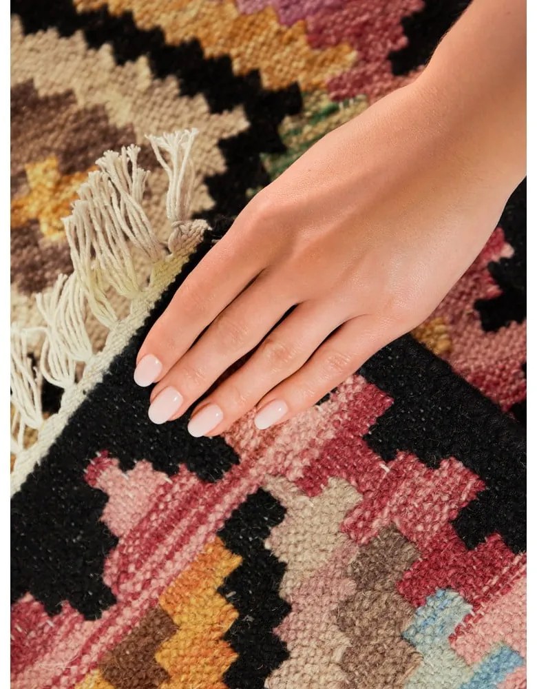 Kétoldalas kézi szövésű gyapjú futószőnyeg 60x190 cm Kamal Zara – Nouristan