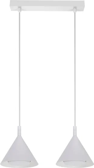 BRILAGI - LED Kábeles függőlámpa CONE DOUBLE 2xGX53/15W/230V fehér