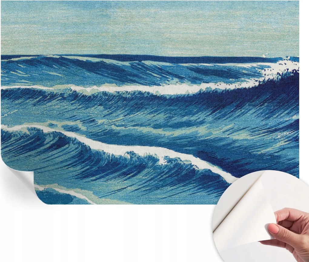 Öntapadós Dekoratív Fotótapéta Hálószobába Tengeri hullámok 152x104 cm