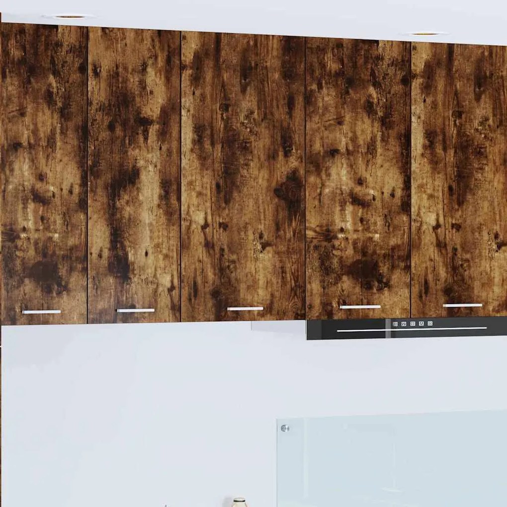 Függő szekrény Riga Füstölt tölgy és fehér 40 x 31 x 80 cm