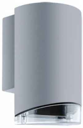Strühm Kasjan 173x110 mm szürke ívelt oldalfali lámpa GU-10-es foglalattal
