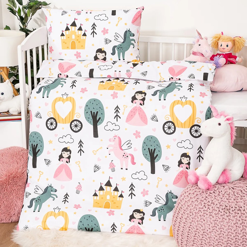 4Home Fairytale Dream gyermekágyas pamut ágynemű, 100 x 135 cm, 40 x 60 cm