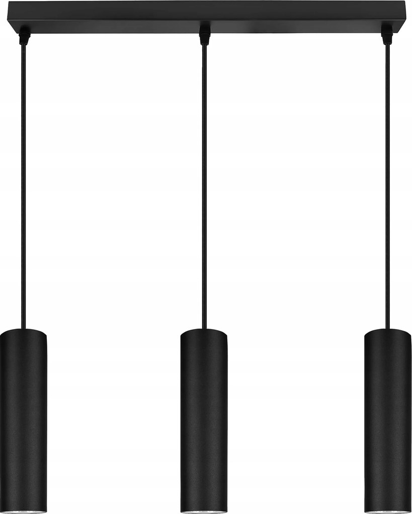 Mennyezeti lámpa Led lógó cső fekete Ledlux modern Gu10 Modern