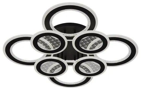 LED Dimmelhető felületre szerelhető csillár LED/200W/230V 3000-6500K + távirányítás