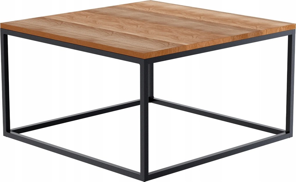 Manteo dohányzóasztal 80x80x45 cm fekete fa