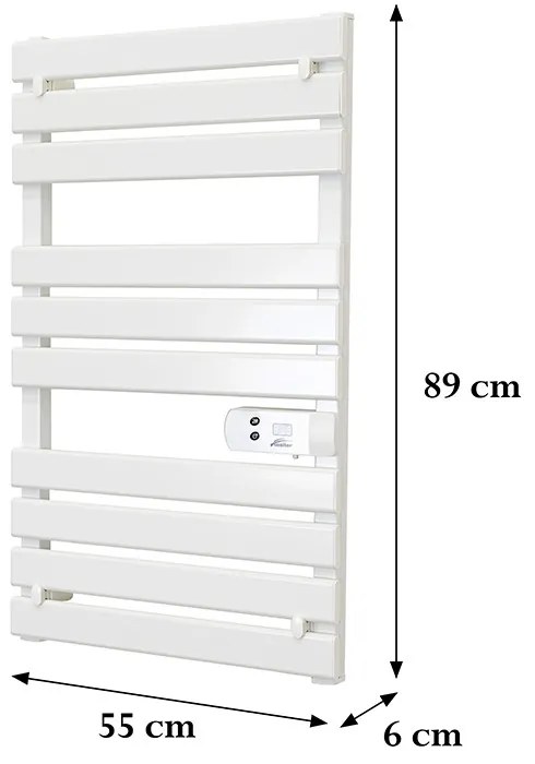 Elektromos törölközőszárító radiátor 500W fehér