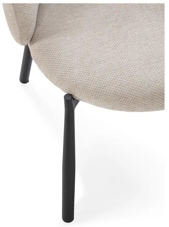 Bézs kárpitozott étkezőfotel szett 2 db-os Ginny – MOME