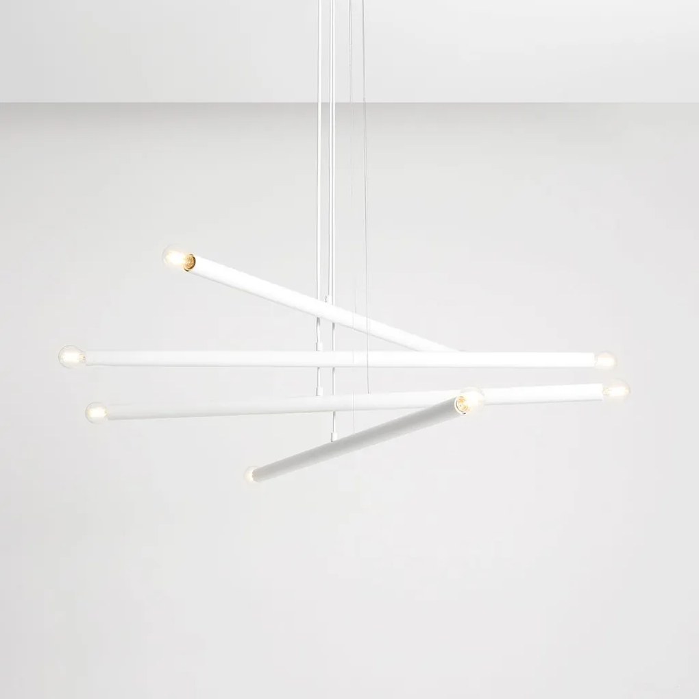 ALDEX 1072P TUBO Modern Led Függesztett Lámpa Fehér E14 IP20