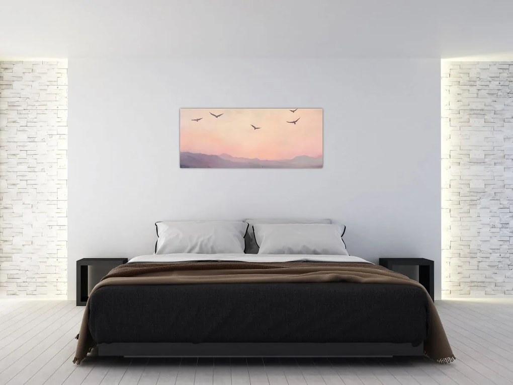 Kép - Madárcsapat II. (120x50 cm)