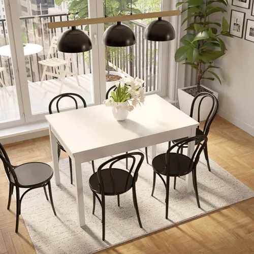 SENDI Étkezőasztal Fehér Színben 120 cm