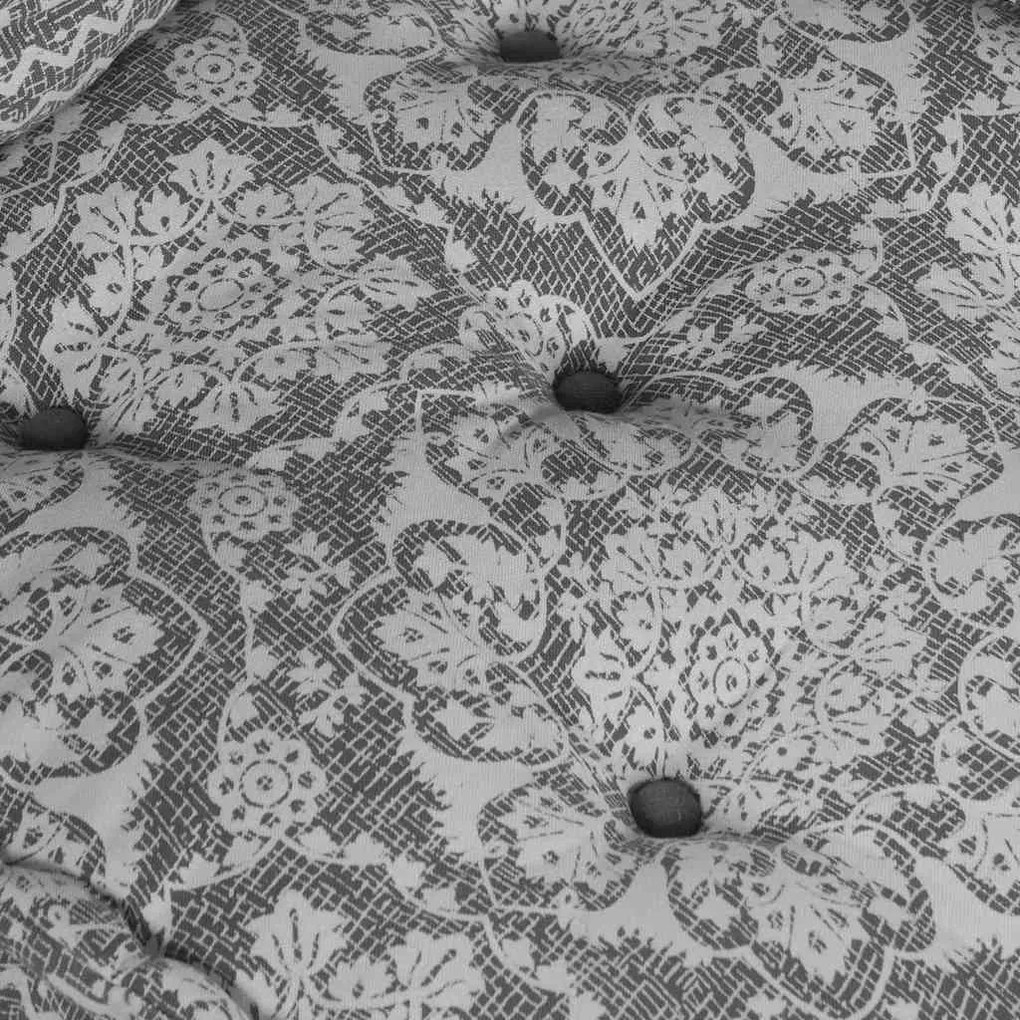 Puff Geometrikus Világosszürke 70 x 70 x 54 cm szövet