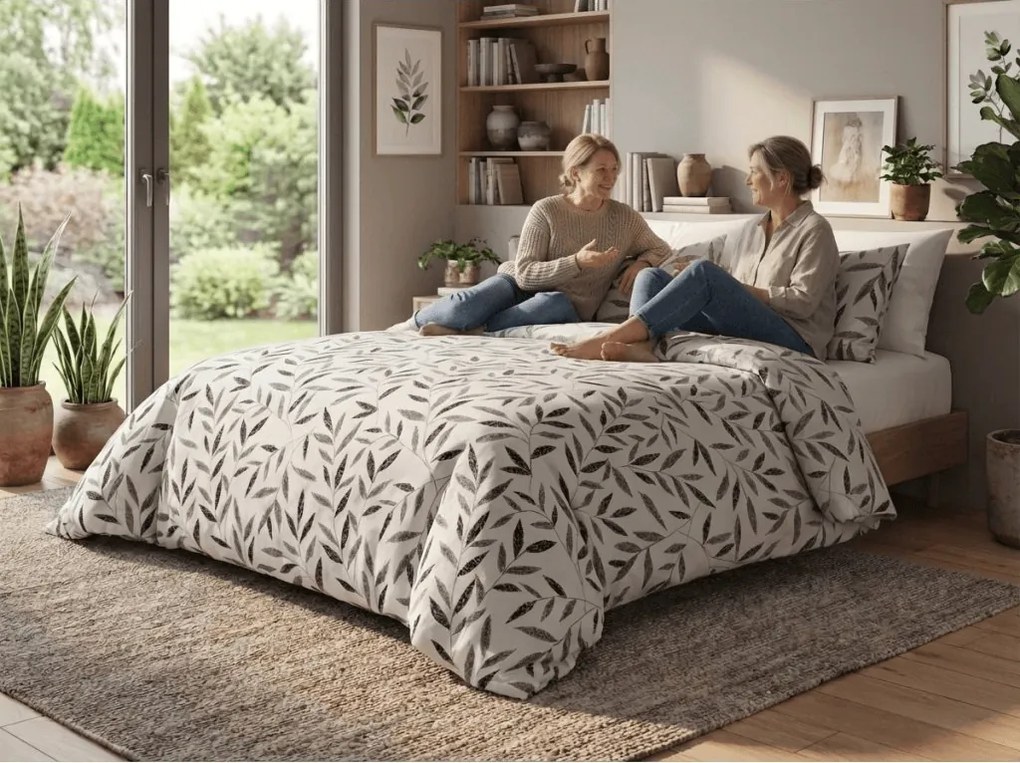 Renforcé pamut ágyneműhuzat LIOLE krémszínű Ágyneműhuzat mérete: 2 db 70 x 90 cm | 200 x 220 cm