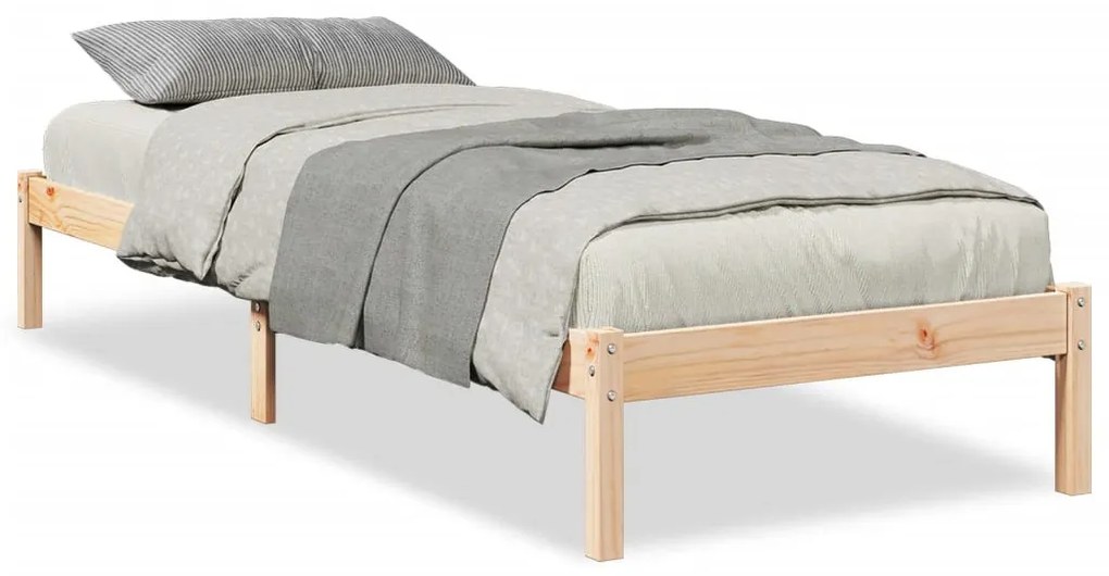 tömör fenyőfa extra hosszú ágykeret matrac nélkül 100 x 210 cm