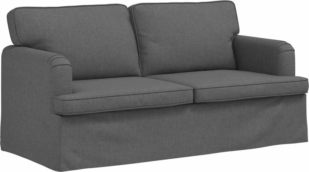 vidaXL Kanapé Sötétszürke 142 x 80 x 85 cm szövet