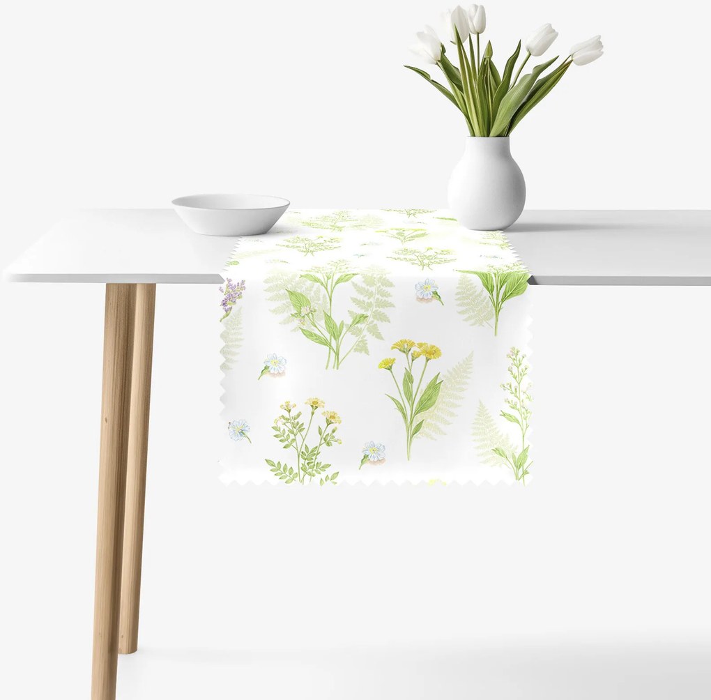 Goldea teflonbevonatú asztali futó - erdei virágok 35x180 cm