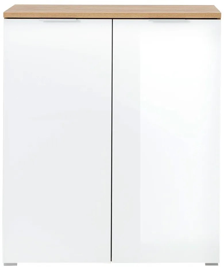 Fehér cipőtartó tölgyfa dekorral Telde - Germania