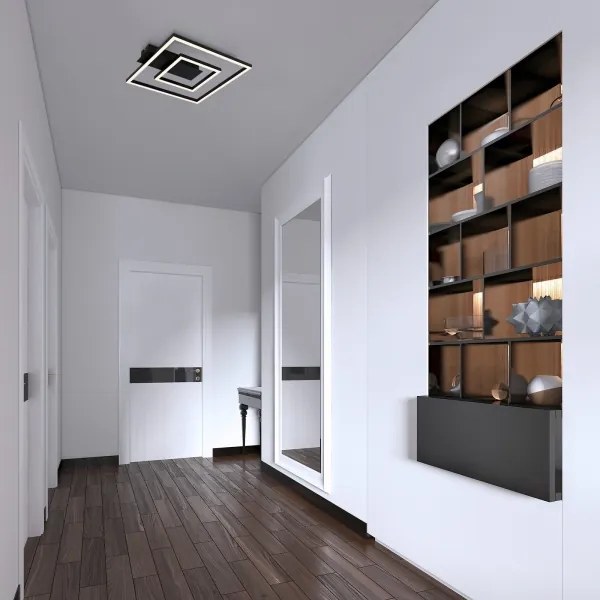 Briloner - LED mennyezeti lámpa FRAME LED/22W/230V 3000K 30x32 cm fekete