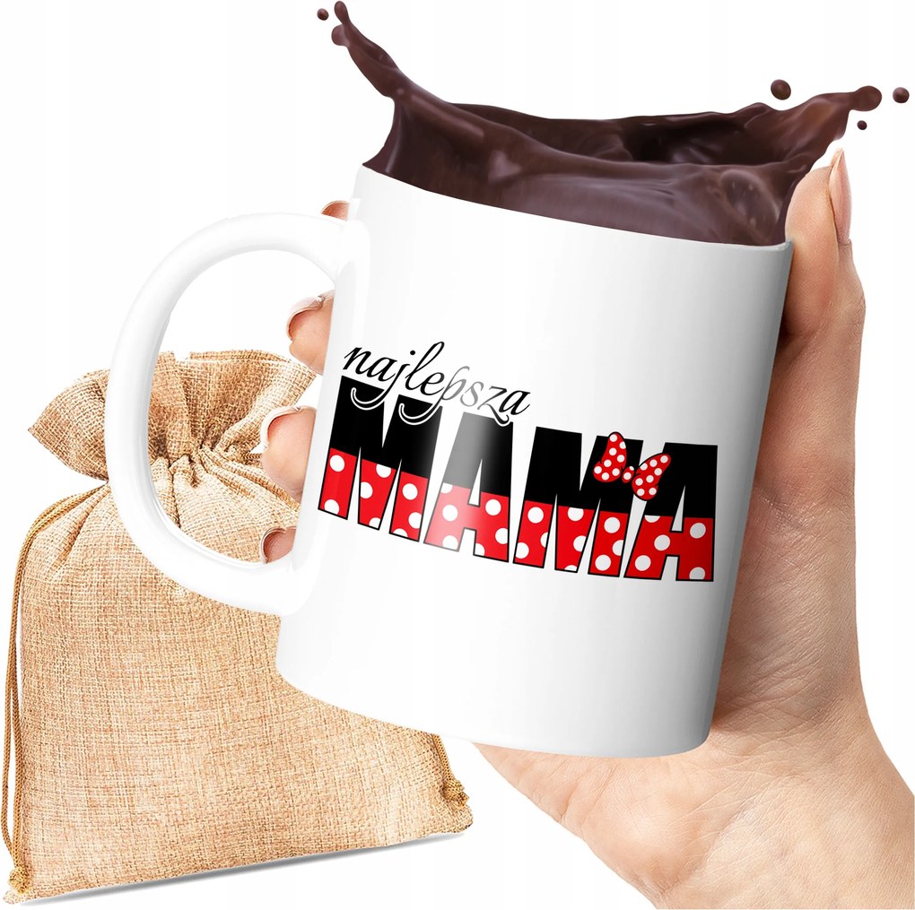 Anyák Napi Bögre Nyomott Mintával Mini Egér Legjobb Anya Ajándék Print
