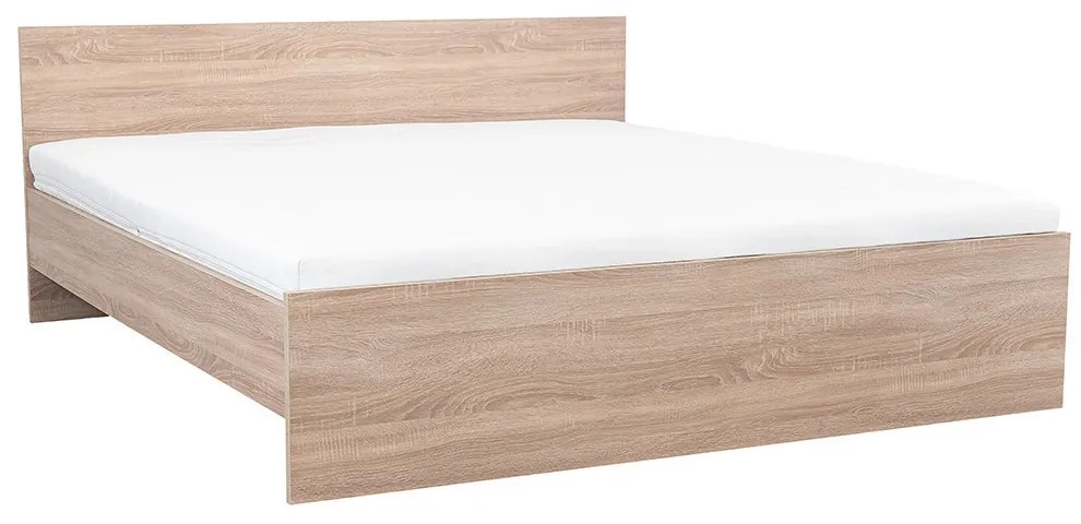 Miami franciaágy ágyneműtartó nélkül 180x200 cm sonoma tölgy-sonoma tölgy