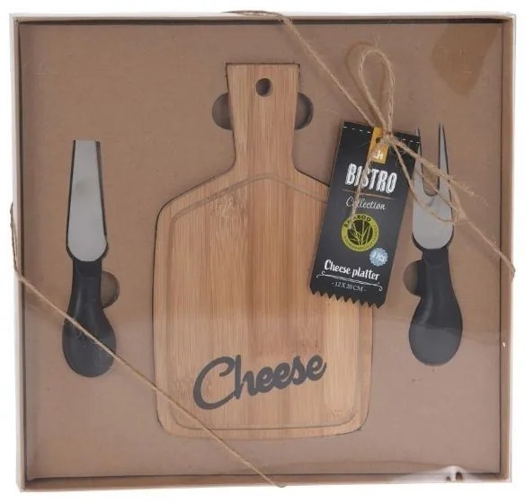 Cheese sajtszervírozó készlet (3 darabos) 12x20cm